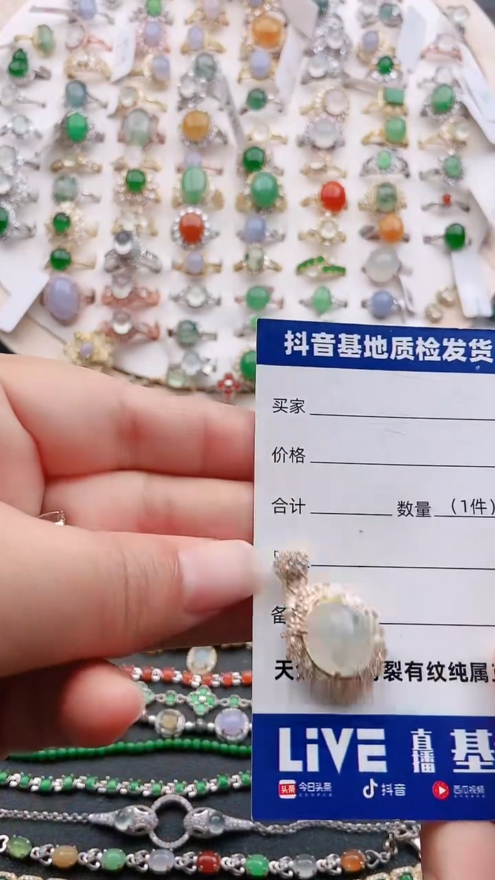 【闪购商品】翡翠颈饰银S925镶嵌1111