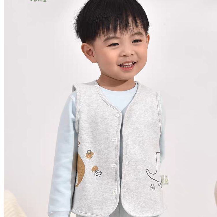 SAMBEDE/三木比迪男女宝保暖春秋款双面穿马甲儿童背心SMEBQ39428