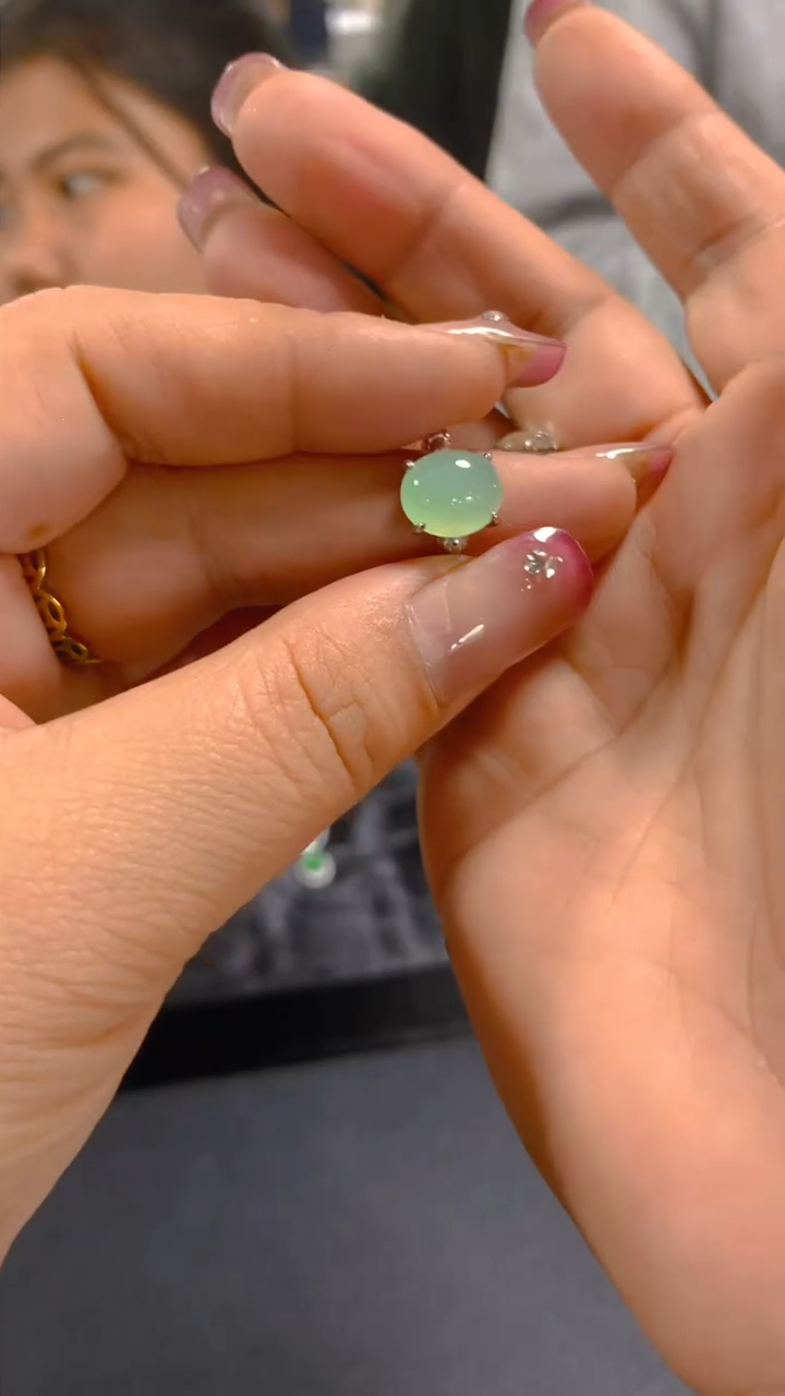 【闪购商品】翡翠戒指银S925镶嵌0799806714多样性发其一