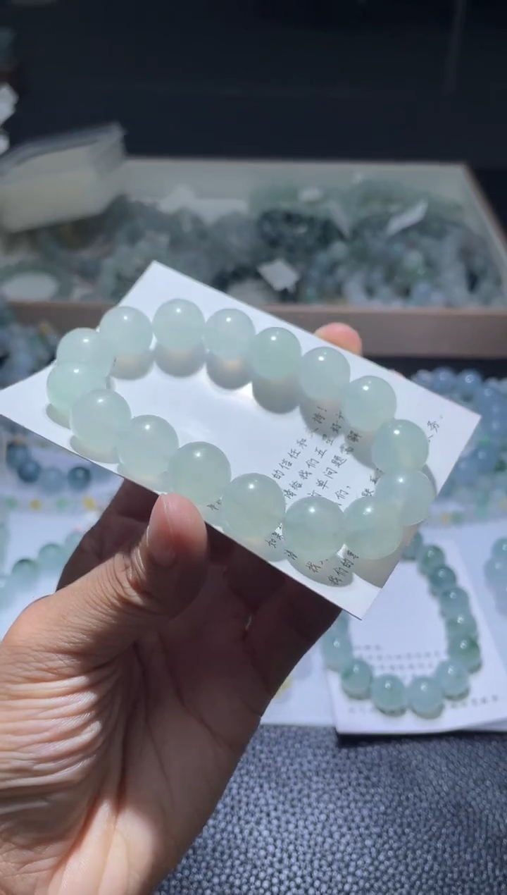 未镶嵌定制翡翠翠*翡翠手串