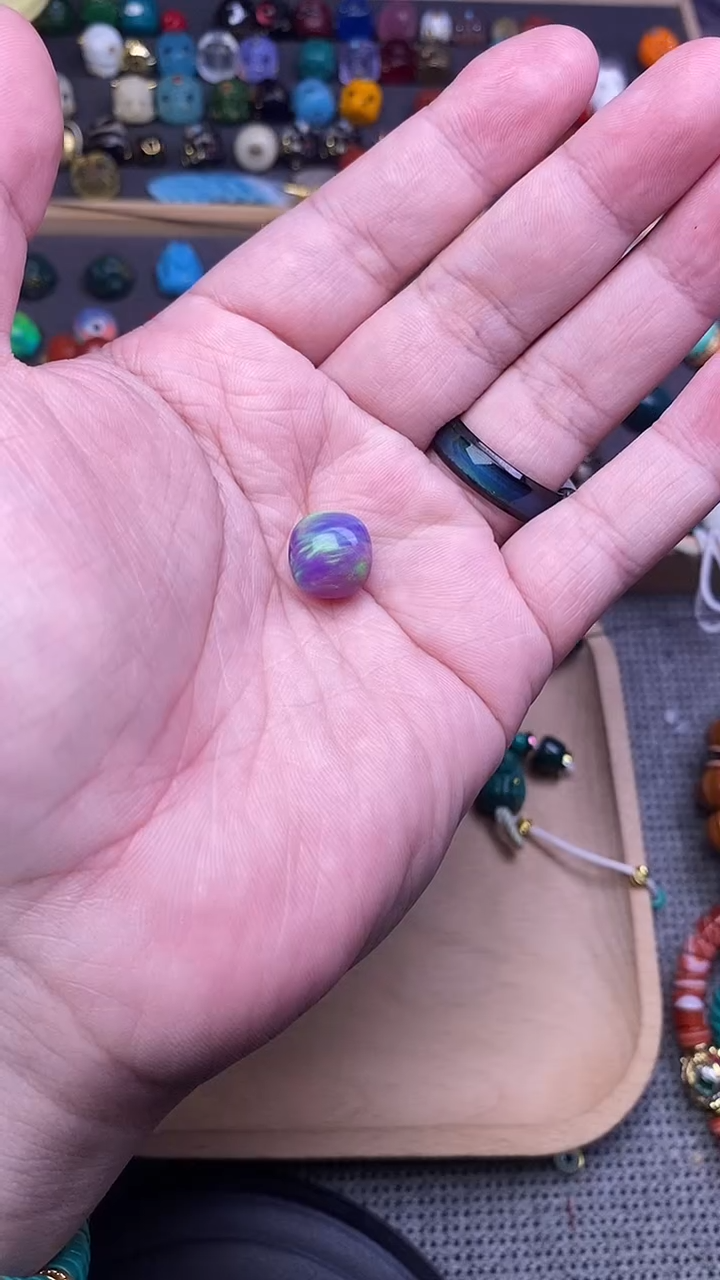 树脂制品梵高紫老型卡12mm 单个发