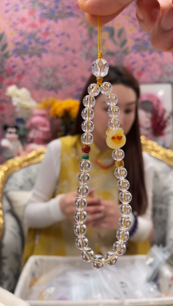 【闪购商品】水晶手机链未镶嵌白水晶