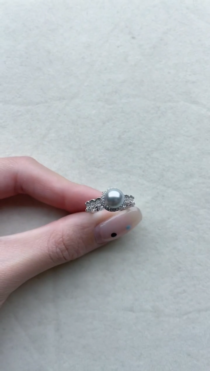 【闪购商品】海水珍珠戒指银S925镶嵌Y72