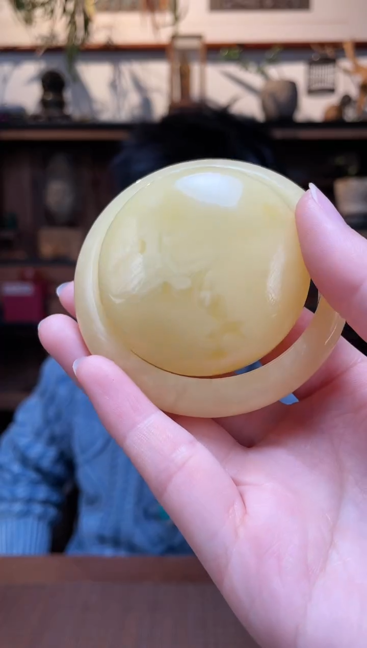 【闪购商品】蜜蜡裸石未镶嵌58#蜜蜡手镯SAF