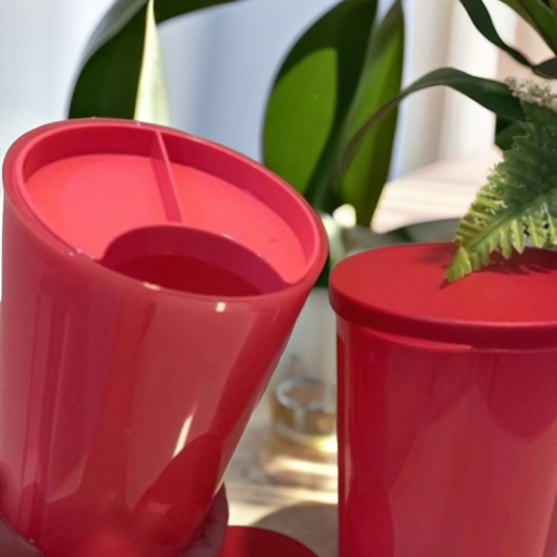 （海）1.5升红色干货分格保鲜盒储存盒