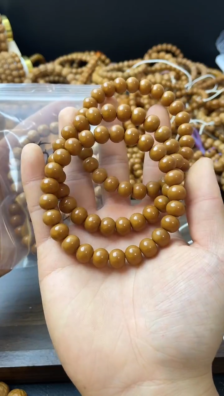 手串猴头核桃  小六方加算盘微瑕所见所得