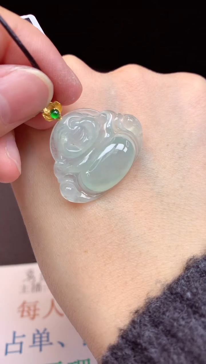 【闪购商品】翡翠颈饰18K金镶嵌多样性随机一件发