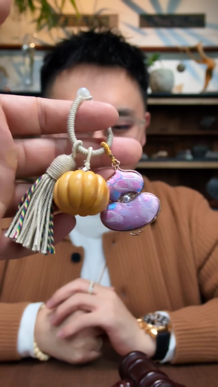 木质类木质南瓜挂件ZD