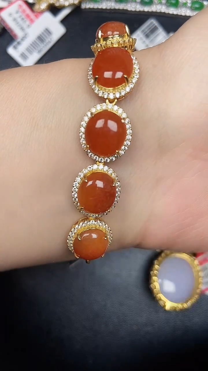 银S925镶嵌戒指翡翠2040