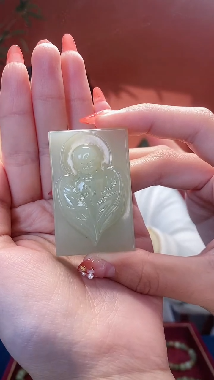 【闪购商品】和田玉挂件未镶嵌甘黄子承大业吊坠