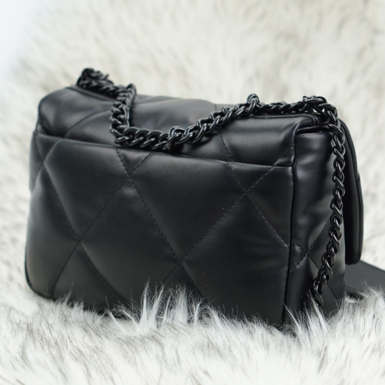 F6210# 新款黑武士风链条包手提斜挎包