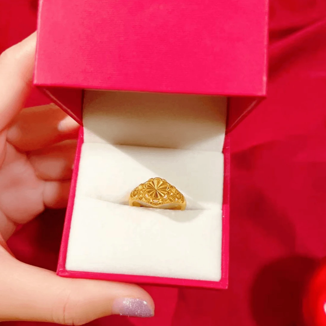 合金戒指 【天哥专属】饰品盒合金花朵