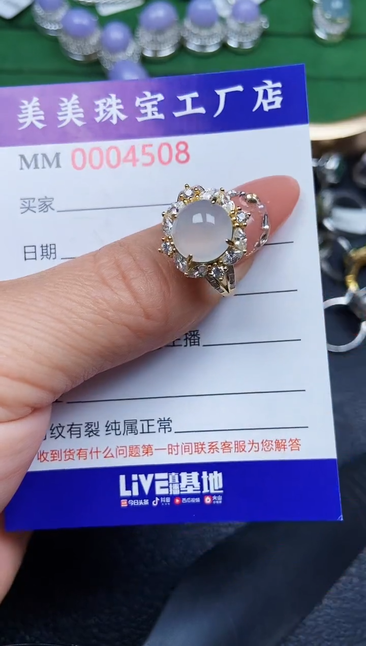 【闪购商品】翡翠颈饰银S925镶嵌4508