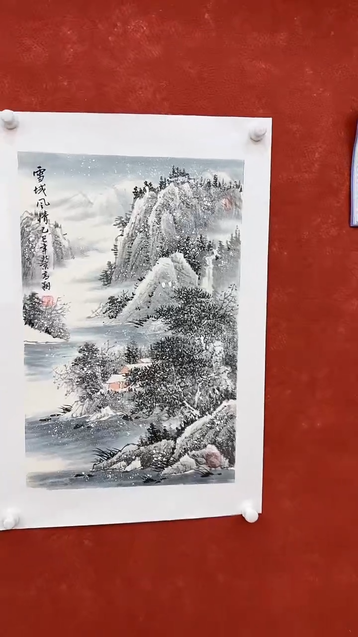 国画冯高翔-四尺三开-25529f3