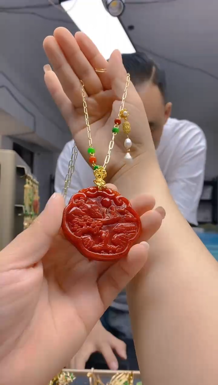 【闪购商品】翡翠耳饰合金0278翡翠锁骨链