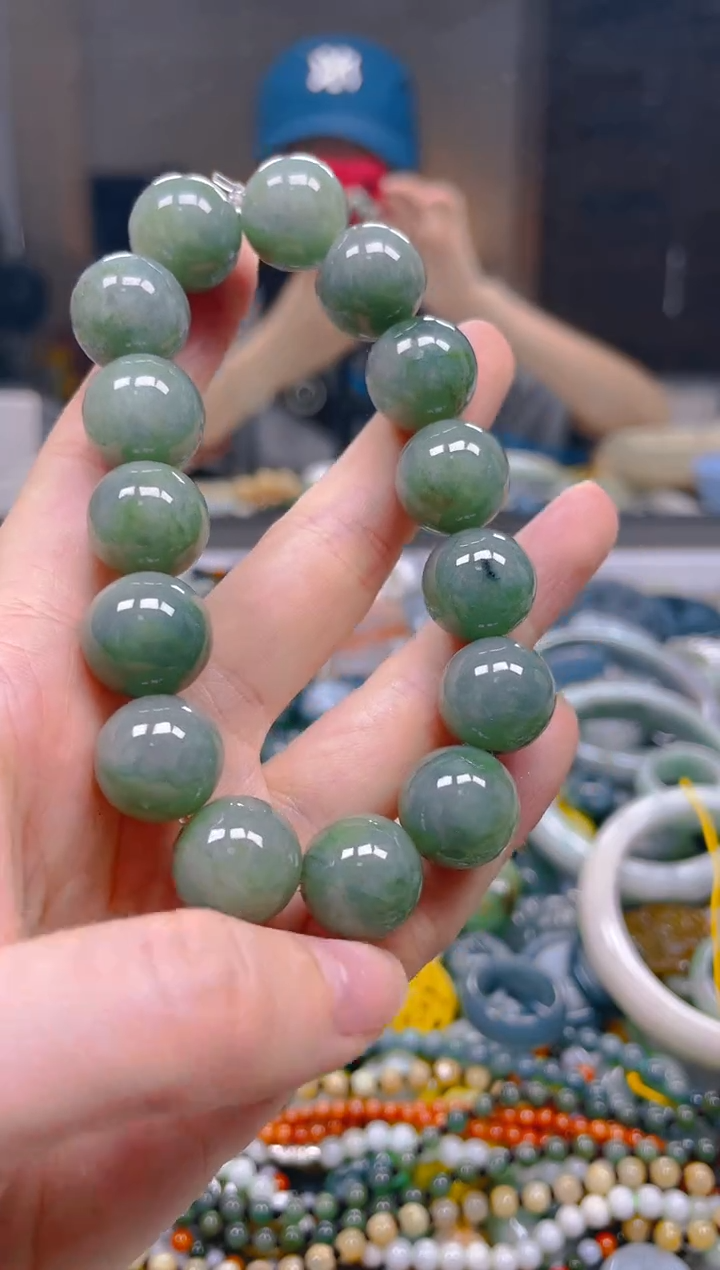 翡翠未镶嵌颈饰13mm/Z/翡翠A货一图一物