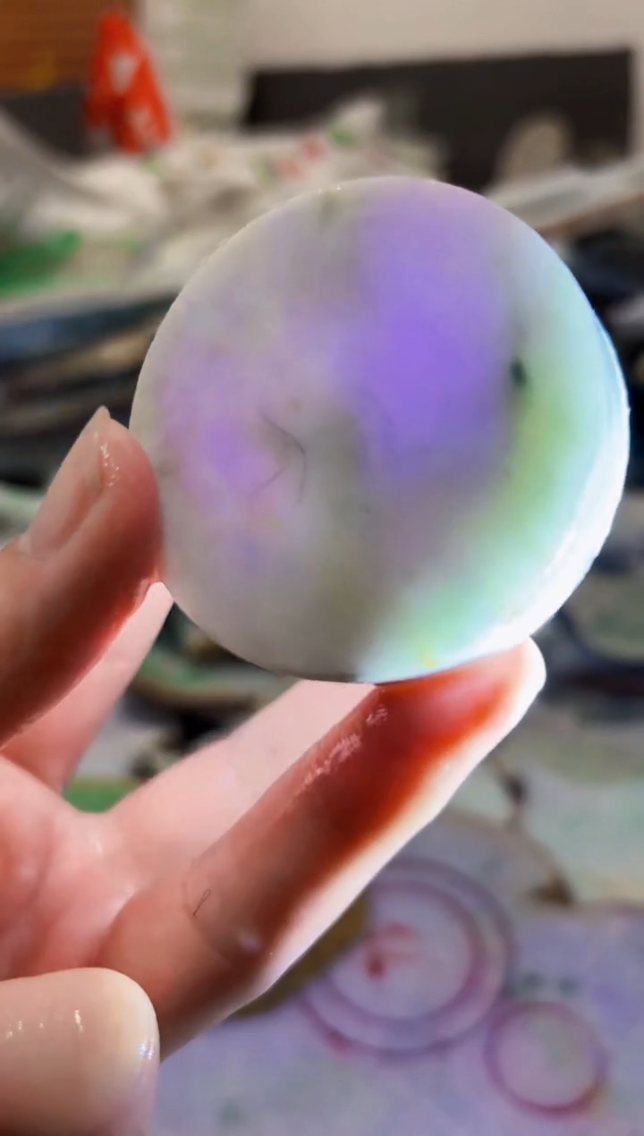 【闪购商品】翡翠颈饰未镶嵌A货白谭1814