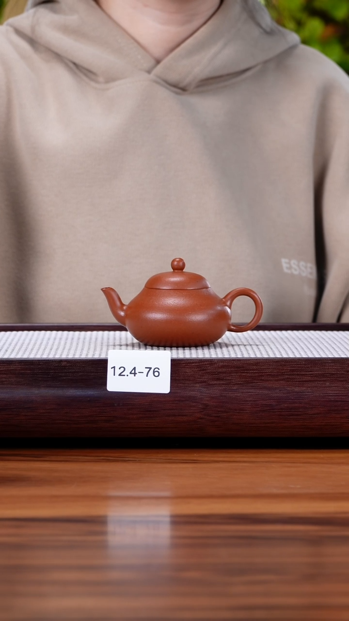 茶壶紫砂L**J12.4-76 朱泥  梨形100