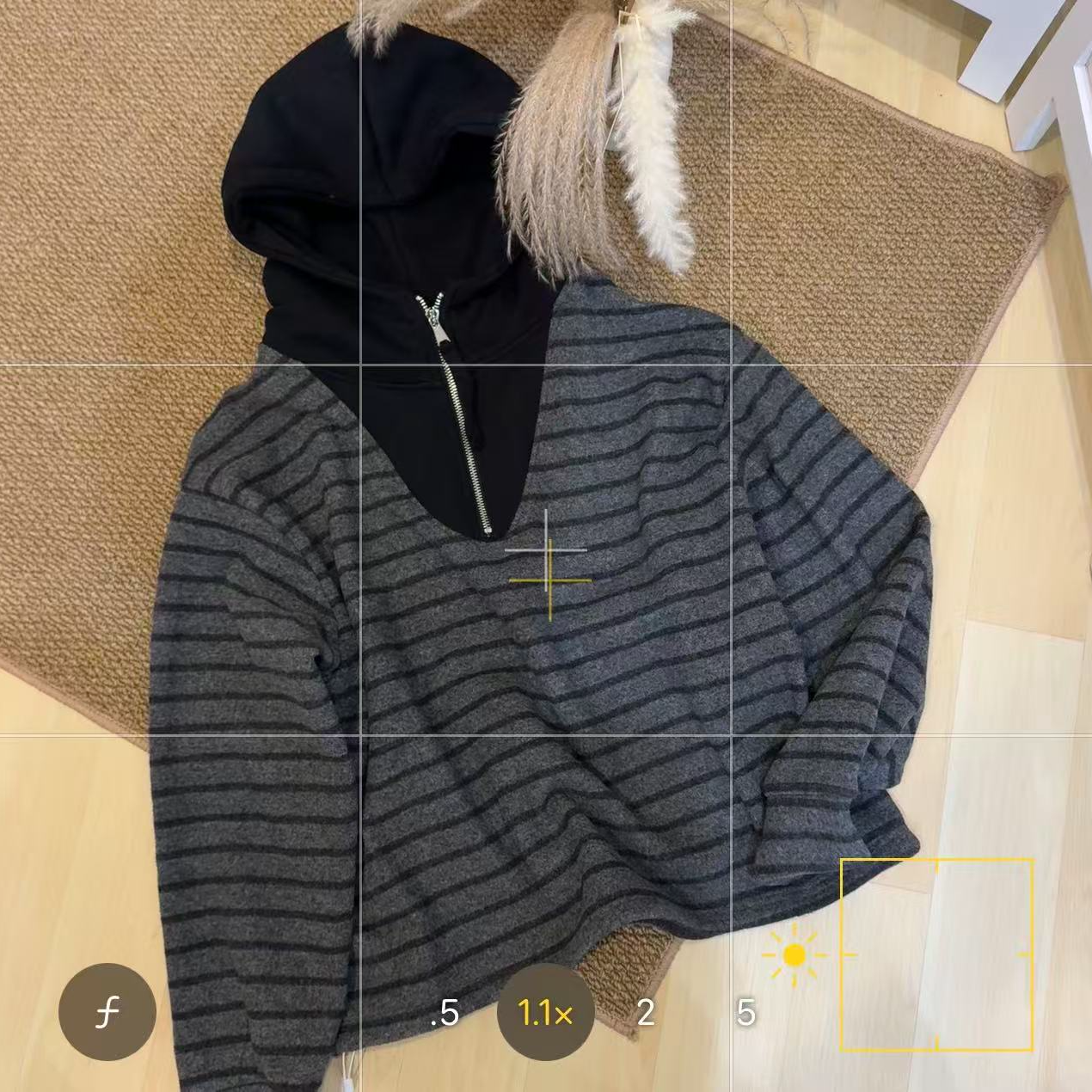 【阿婷家】@60103连帽条纹加绒卫衣