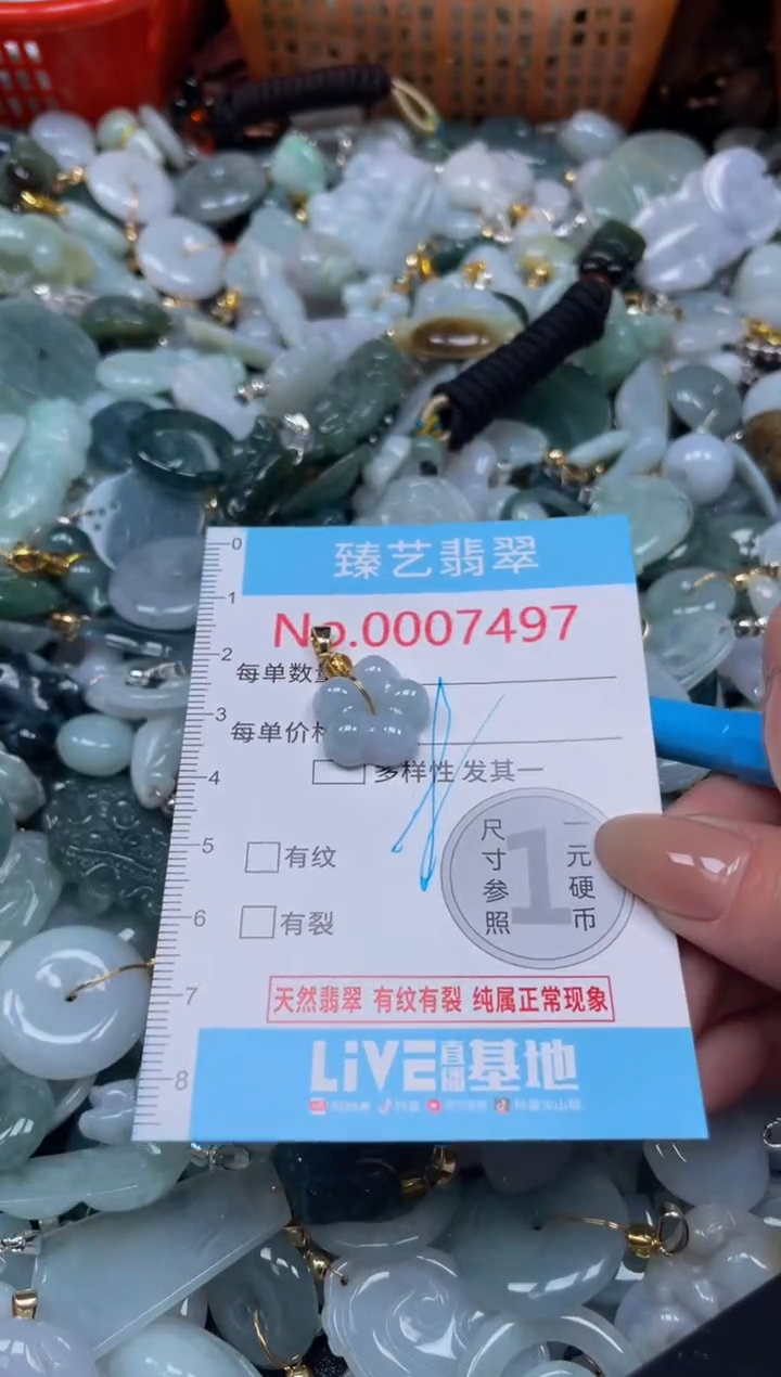 颈饰未镶嵌翡翠7497