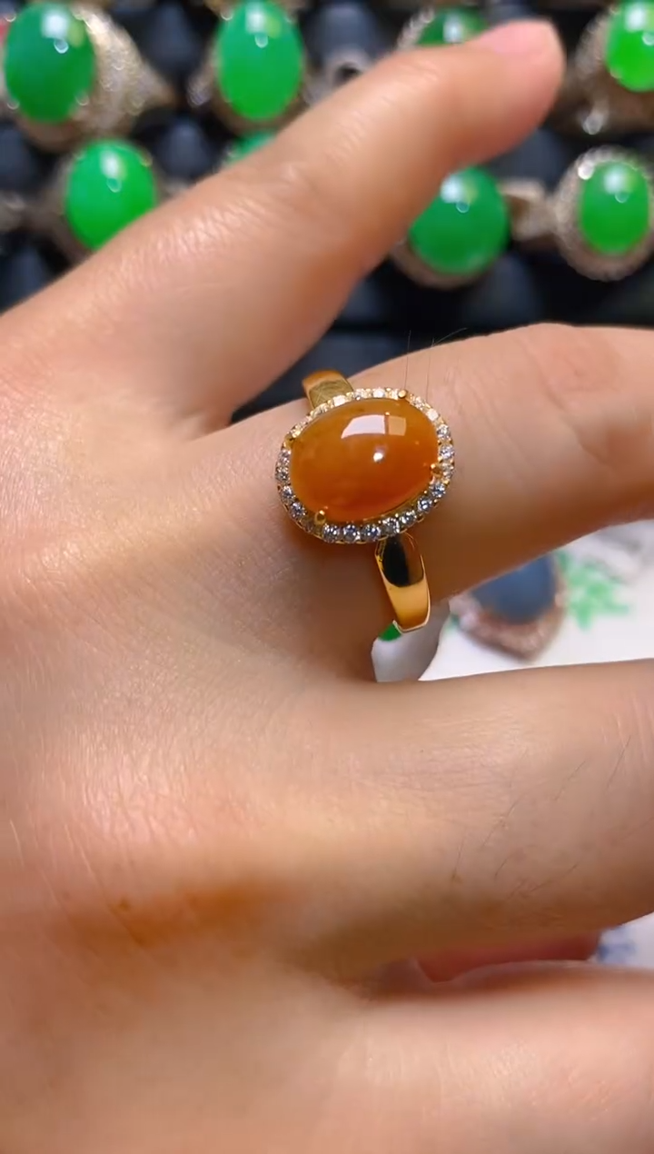 【闪购商品】翡翠耳饰银S925镶嵌天然A货翡翠1