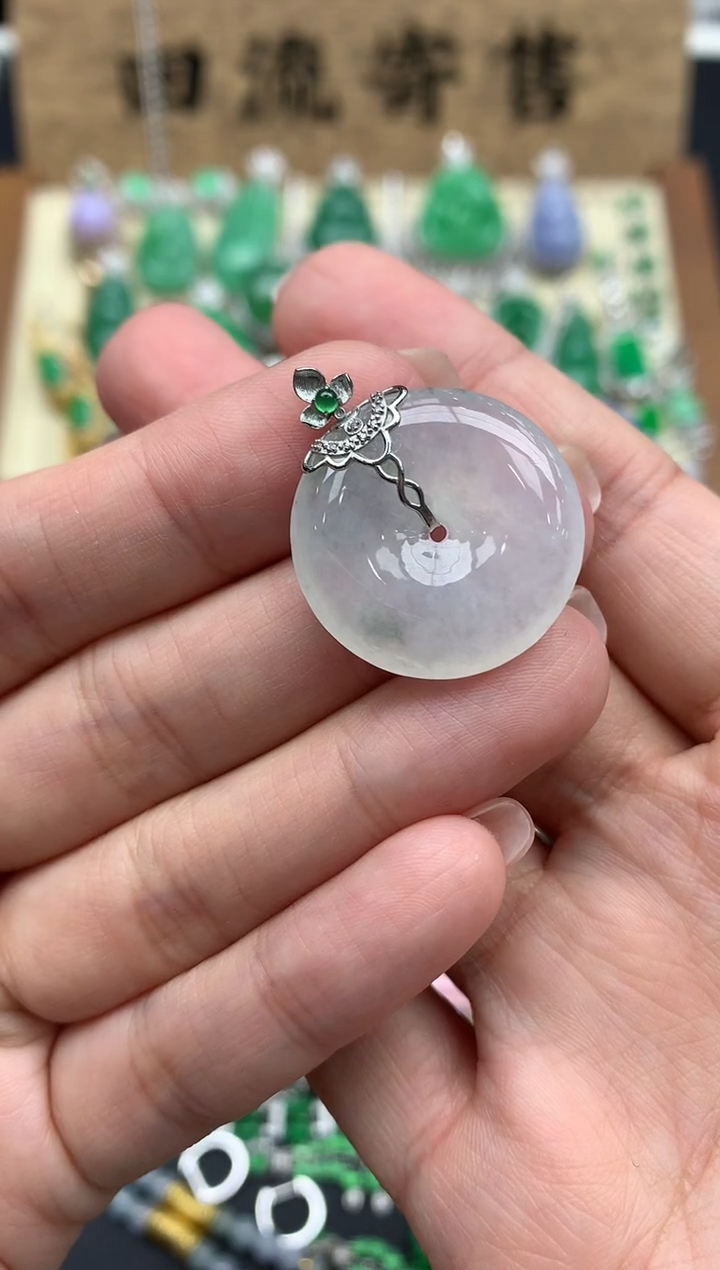 【闪购商品】翡翠颈饰18K金镶嵌140-中国好珍宝