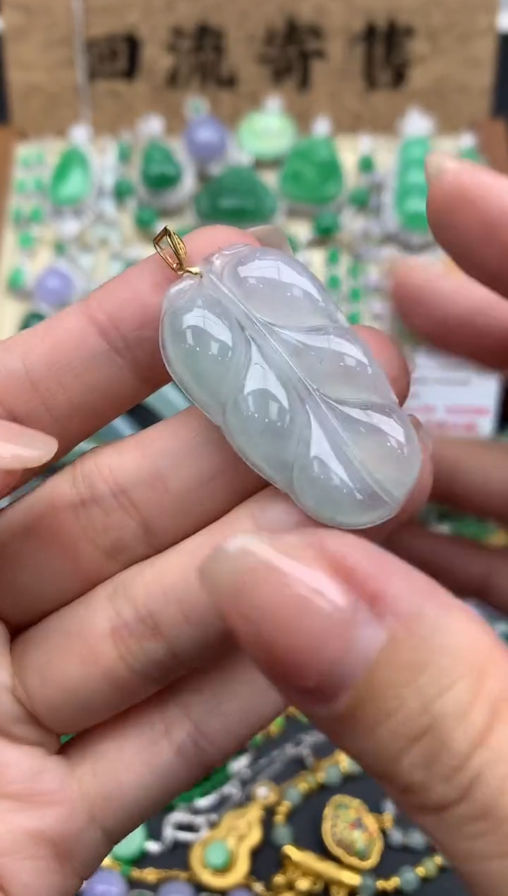 【闪购商品】翡翠颈饰18K金镶嵌345-中国好珍宝