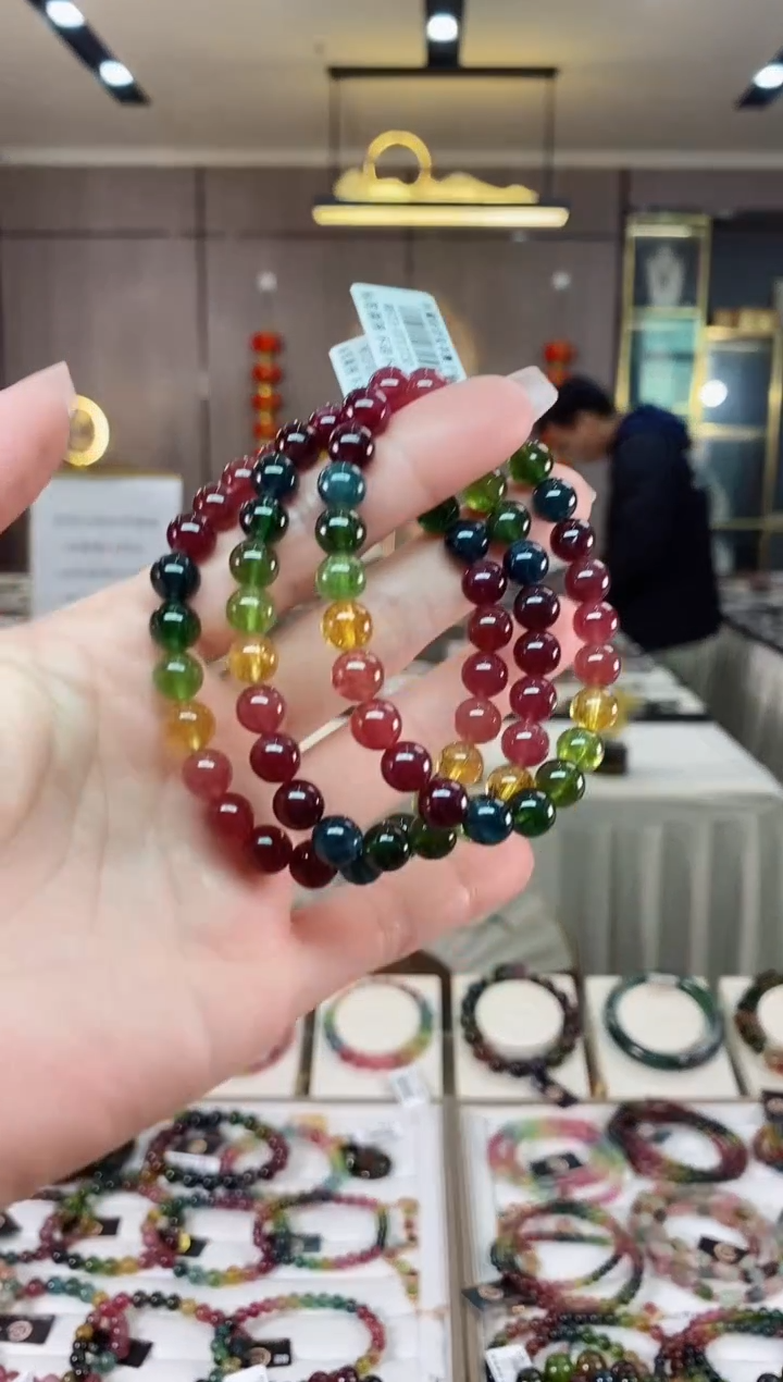 【闪购商品】碧玺单圈手串7mm+未镶嵌（多样性发一条）hon