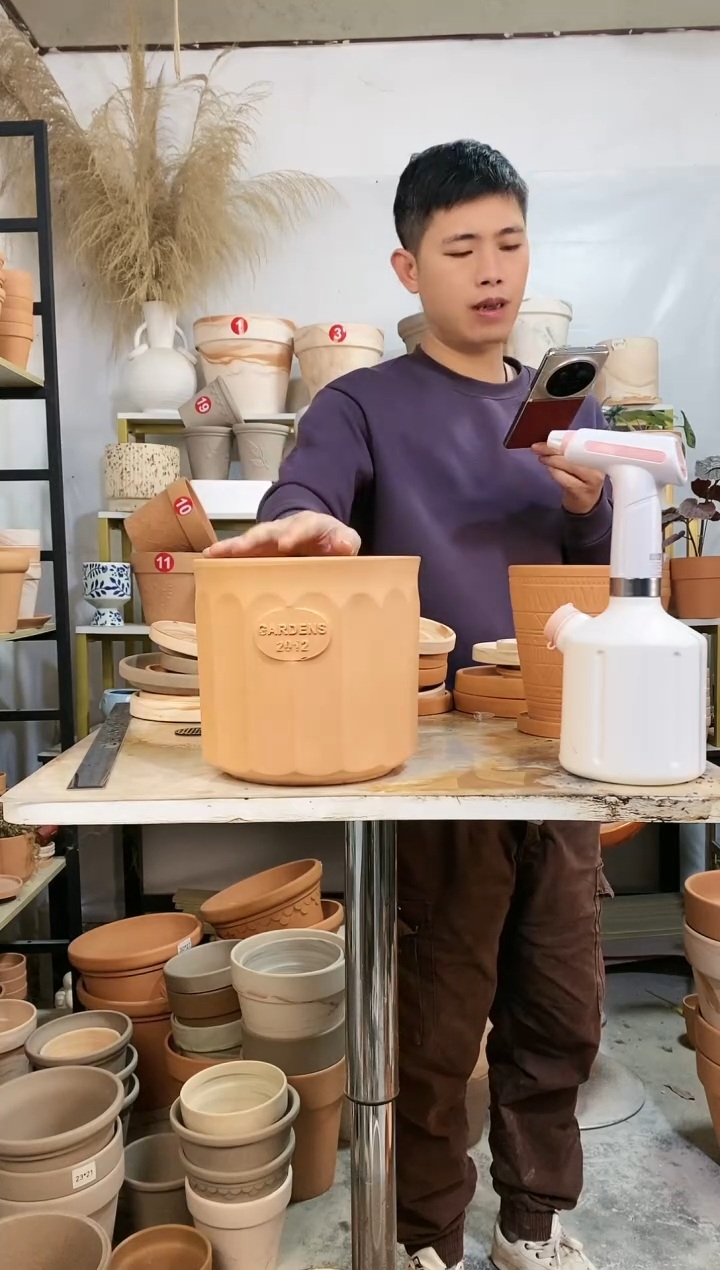 【闪购商品】红陶20*20红陶罗马柱 1盆无托