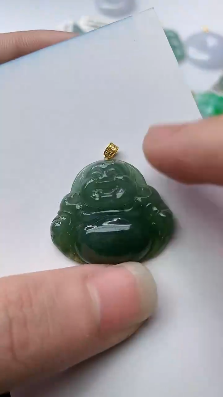 【闪购商品】翡翠颈饰18K金镶嵌33.......