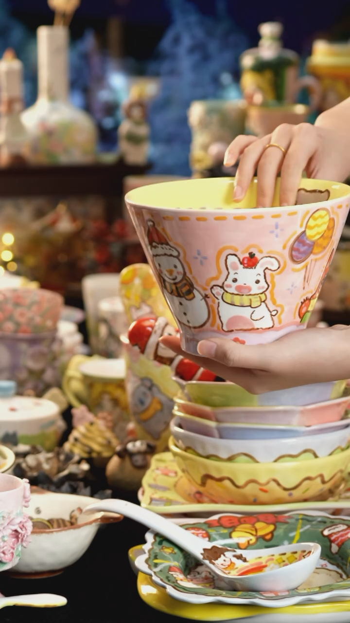 其他陶景德镇釉下彩手绘设计师款陶瓷