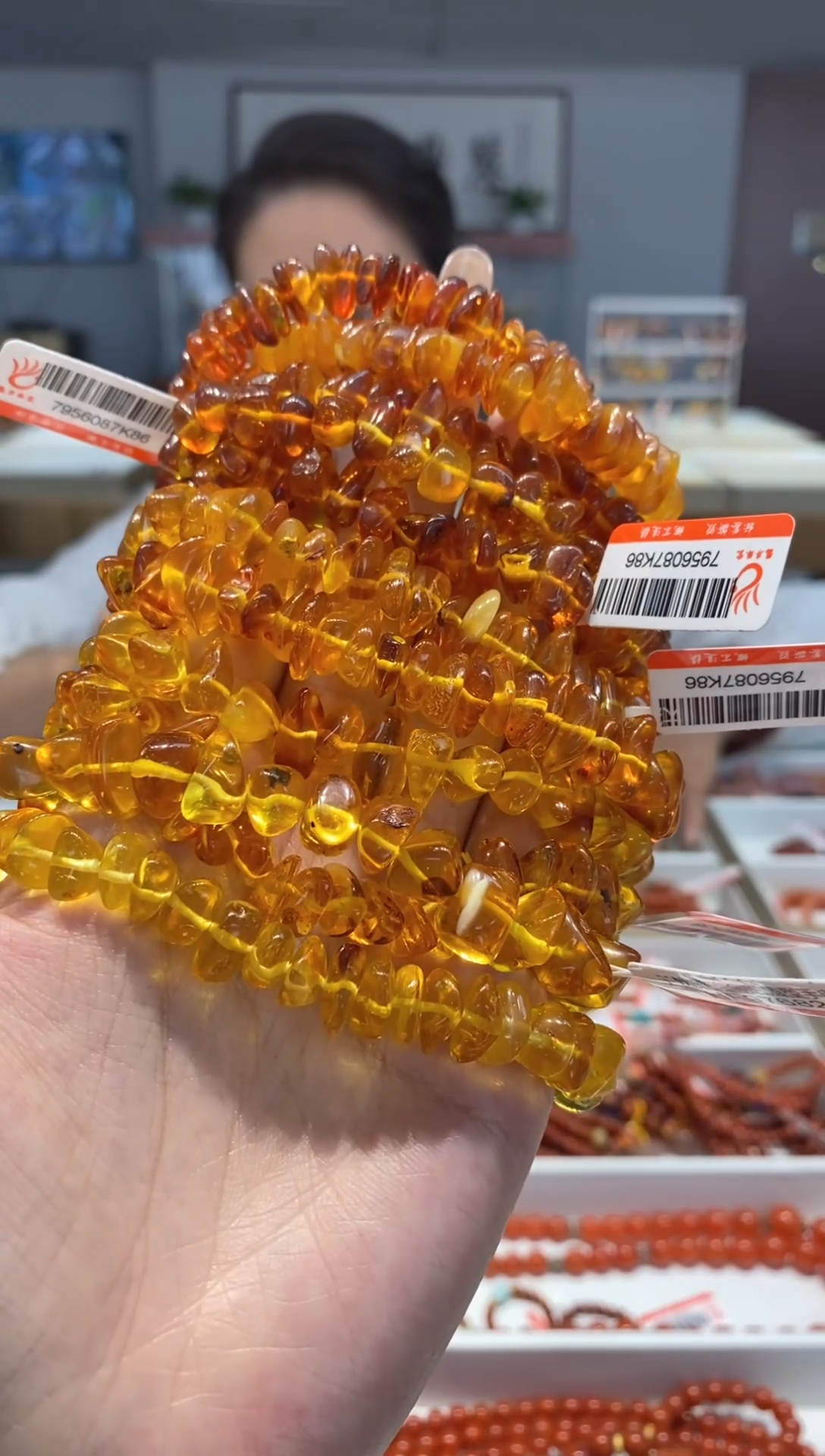 【闪购商品】琥珀手串未镶嵌随行手串 （多样式发其一）