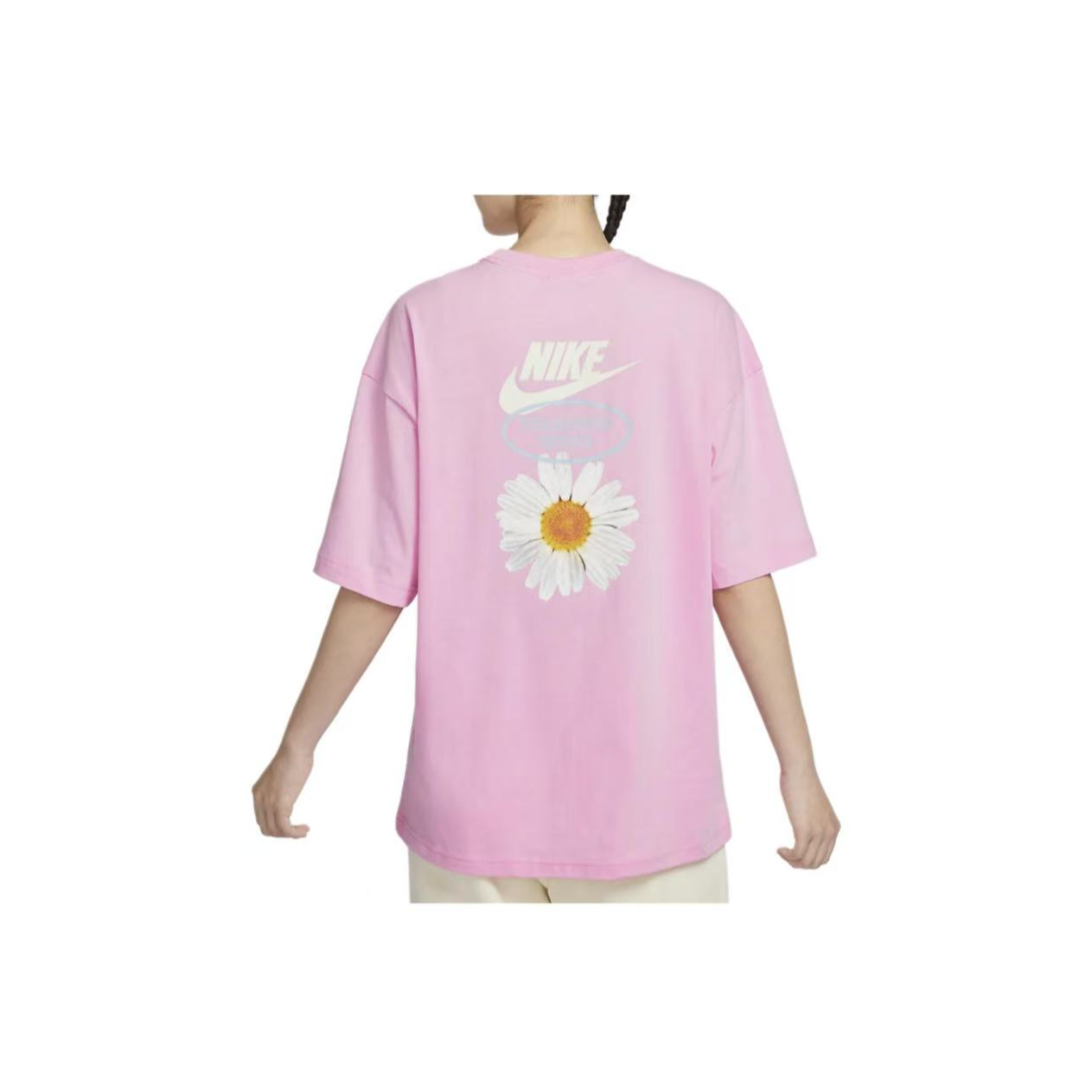 NIKE 耐克女款经典百搭时尚短袖小雏菊系列T恤粉色HJ9427-662