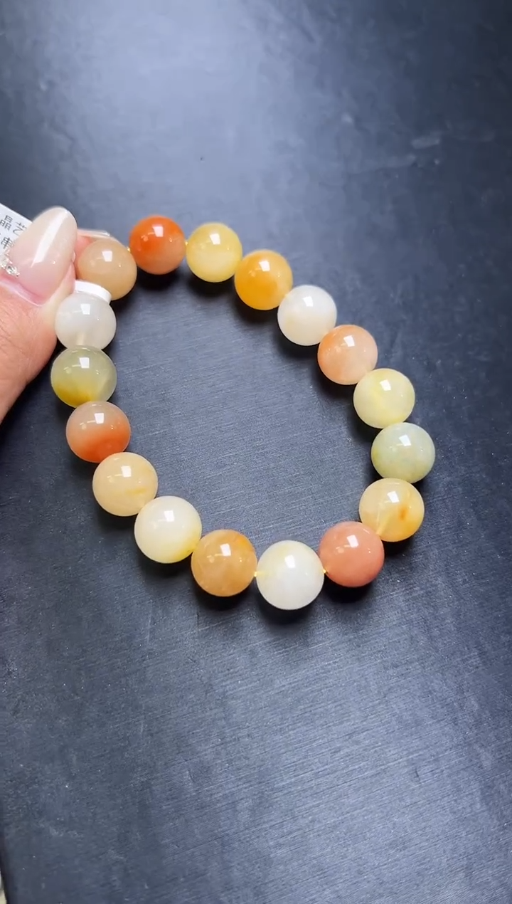 未镶嵌手串水晶黄兔毛手串12mm+ JP53092 