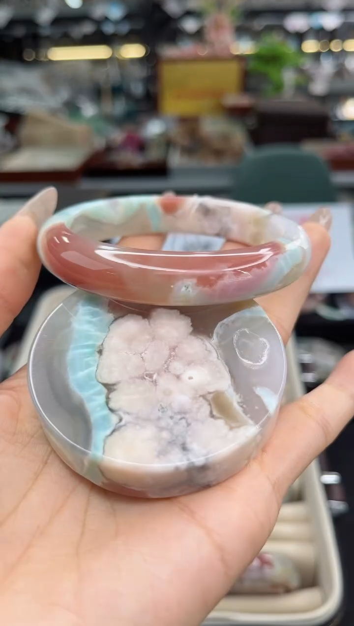 【闪购商品】石英质玉手镯未镶嵌61圈口（赠品镯心）S9806