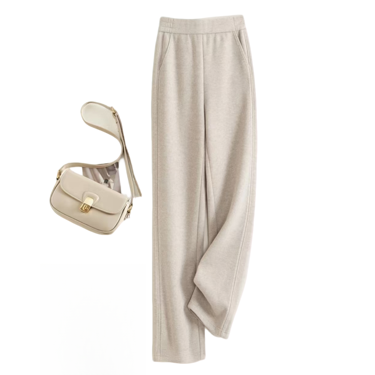 「柿子」2025秋冬新款直筒裤纯色百搭休闲裤7748