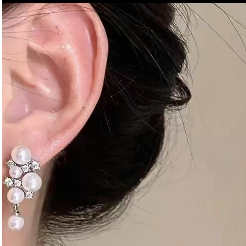 合金锆石耳饰 合金锆石耳饰925银合成锆石合金耳饰备注编号下单