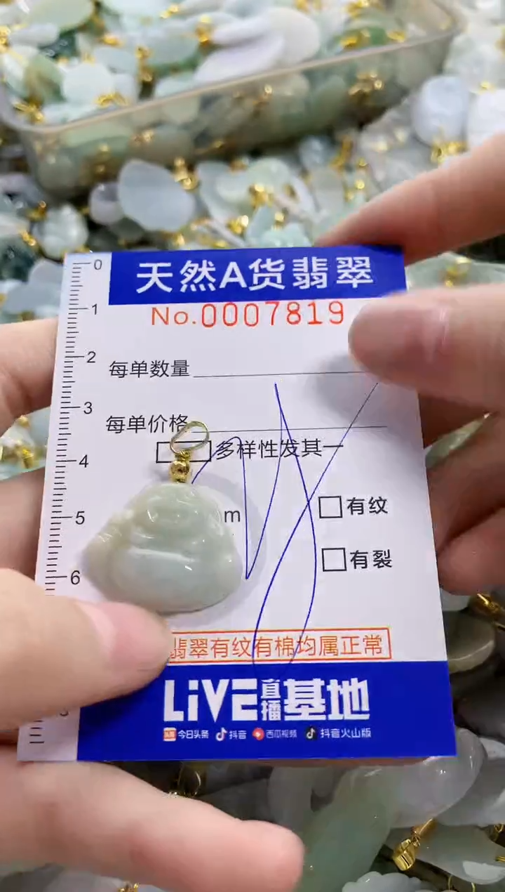 颈饰未镶嵌翡翠天然A货翡翠