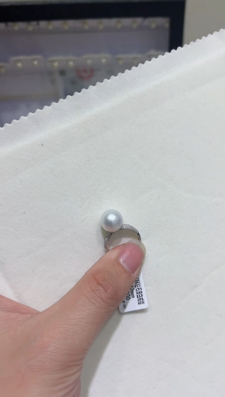 【闪购商品】海水珍珠戒指未镶嵌澳白戒指