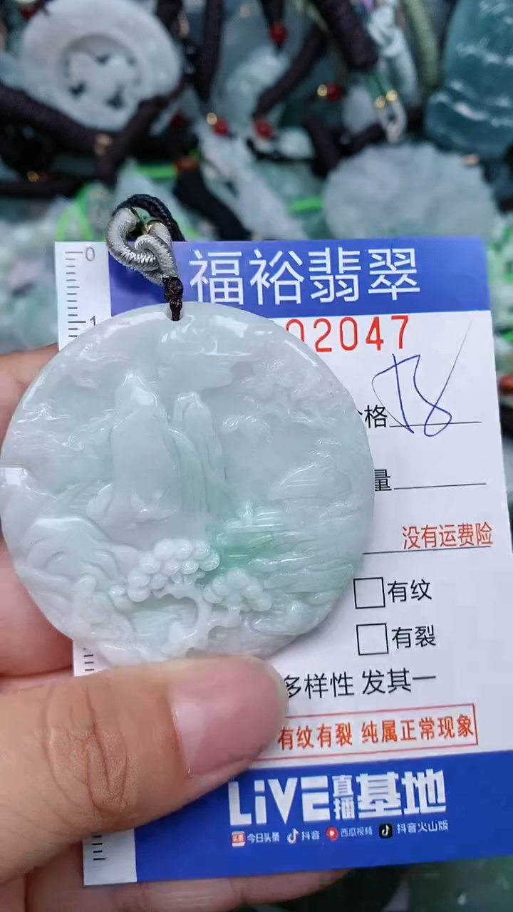 翡翠未镶嵌颈饰...0002047