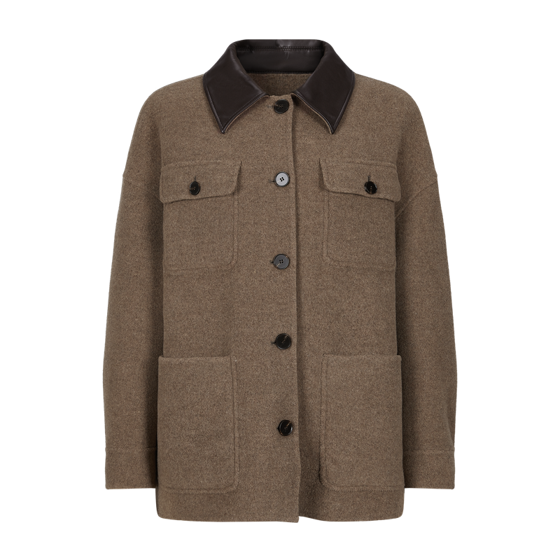 【商场同款】RMEO浪漫一身女士毛呢外套时尚百搭双面呢大衣FY25315