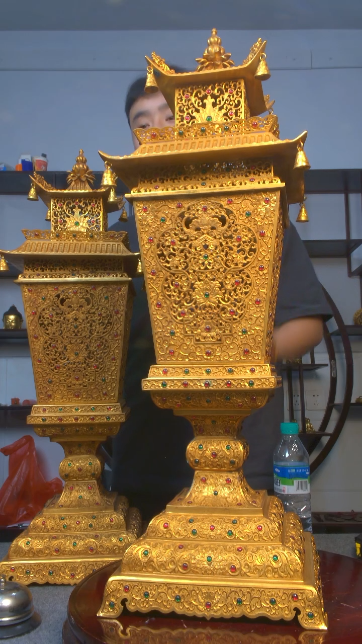 铜向**朵收藏摆件00001