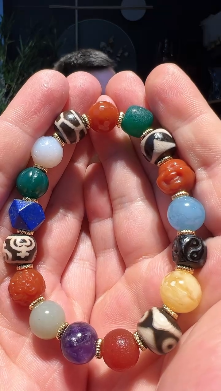 【闪购商品】玛瑙/玉髓手串未镶嵌多宝串