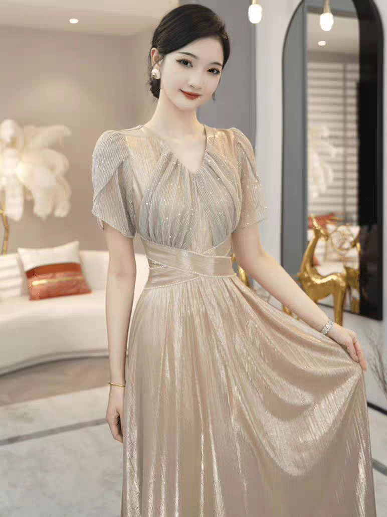 【101-200】凌九高端时尚修身气质复古连衣裙