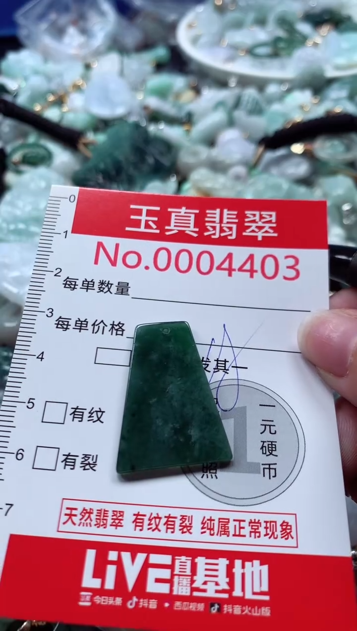 吊坠(不含链)未镶嵌翡翠4403