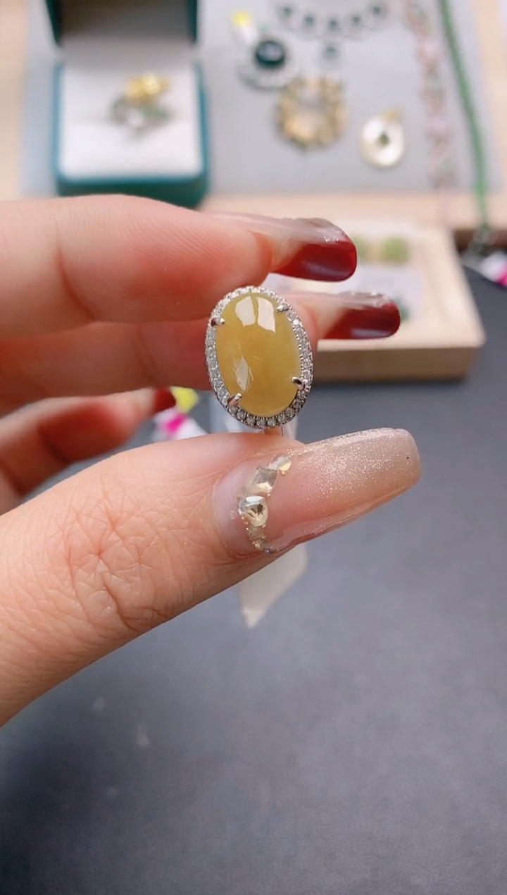 【闪购商品】翡翠戒指银S925镶嵌1111111111