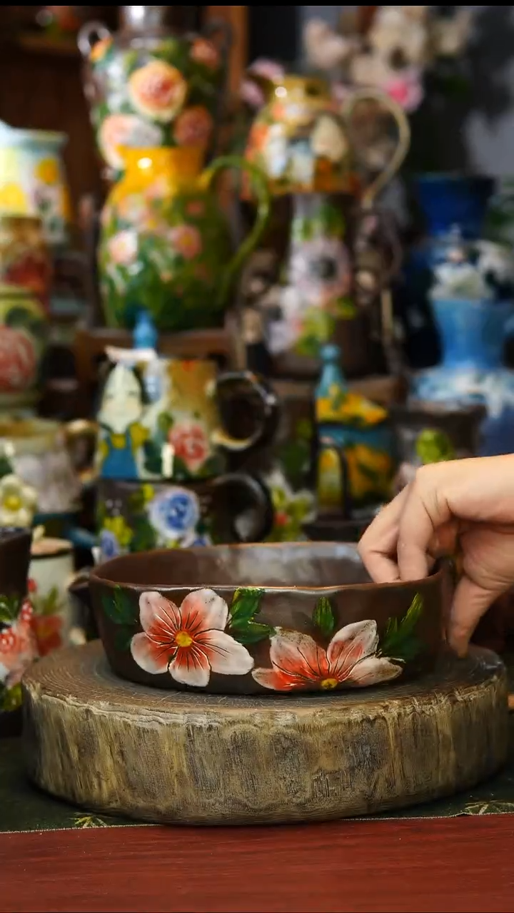 陶瓷137景德镇手工手绘釉下彩