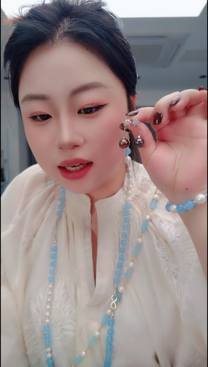 颈饰未镶嵌淡水珍珠2427耳钉