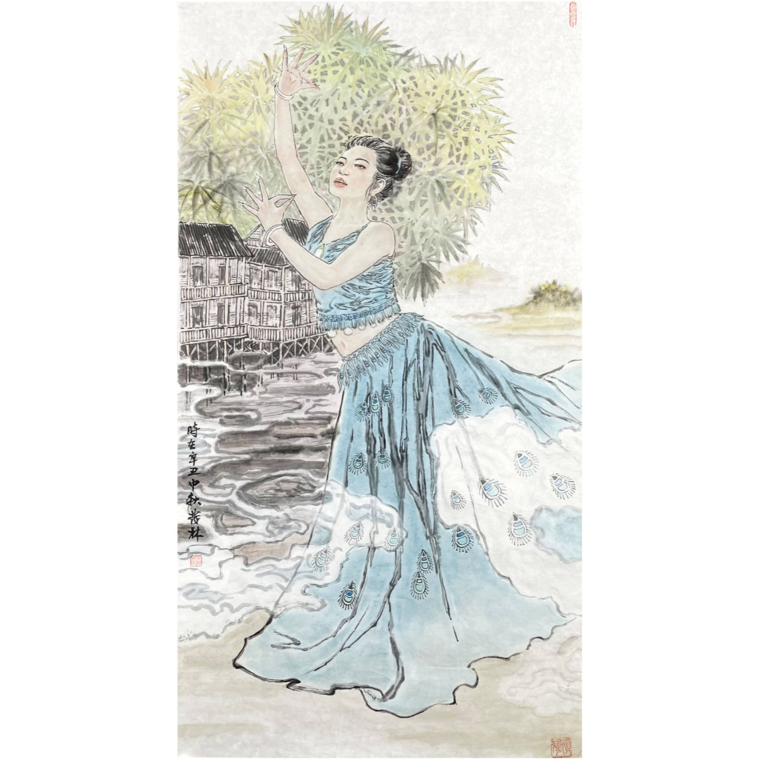 钰峰雅赏馆柴发林老师现代人物孔雀舞