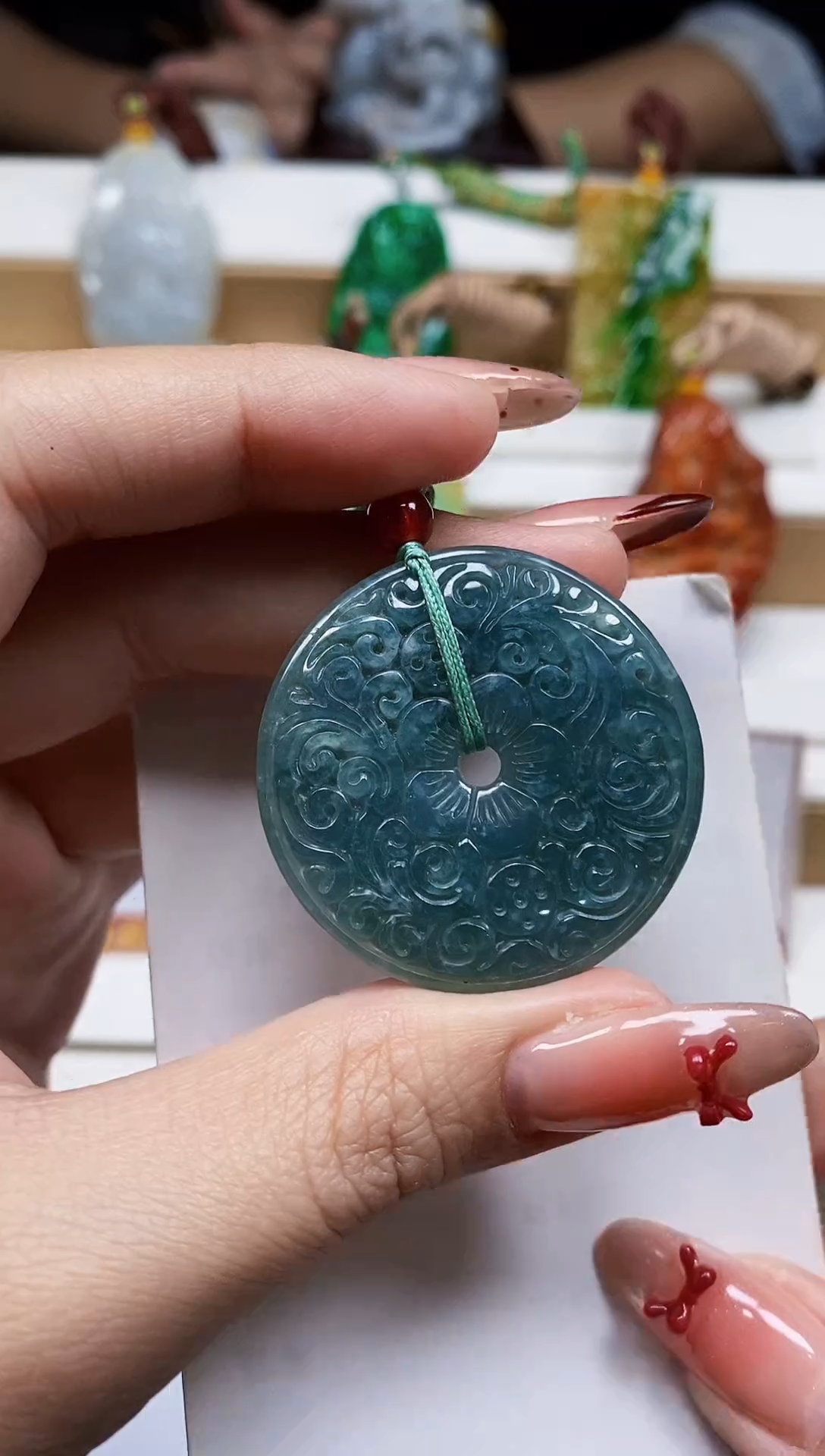 颈饰未镶嵌翡翠翡翠A货